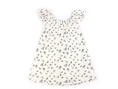 Kids ONLY cloud dancer/black flower printet kjole